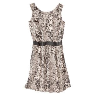 Silky Snake Print Dress